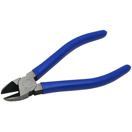 Gray Tools 5-1/4" Side Cutting, Diamond Slim Nose Pliers, With Vinyl Grips, 3/4" Jaw B240B
